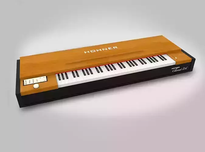 Hohner Clavinet D6 Low-poly 3D model