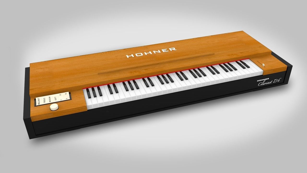 Hohner Clavinet D6 Low-poly 3D model_8