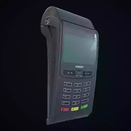 POS terminal-Low poly