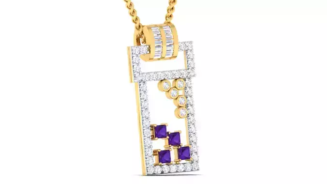 Women pendant earrings set 3dm mgx render detail 