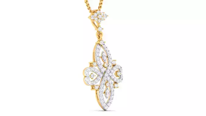 Women pendant earrings set 3dm mgx render detail 