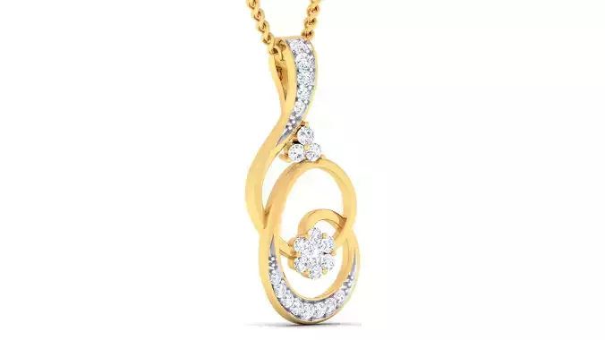 Women pendant earrings set 3dm mgx render detail 