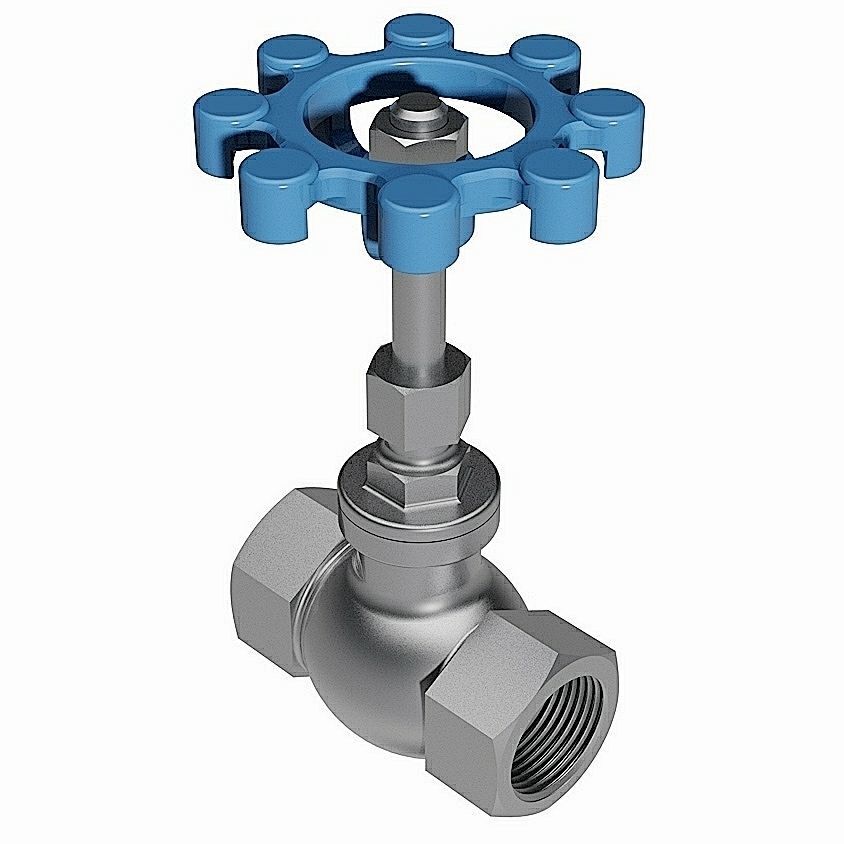 Globe Valves - BSP Threaded Ends - 3D model_4