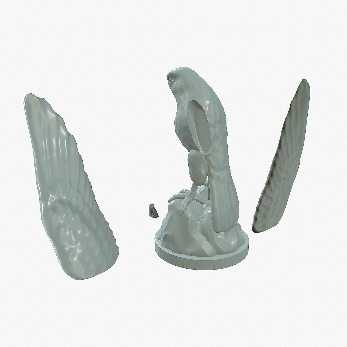 Eagle for 3D print 3D model_10