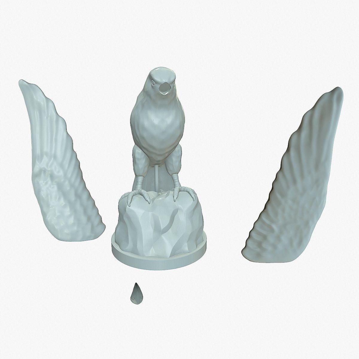 Eagle for 3D print 3D model_2