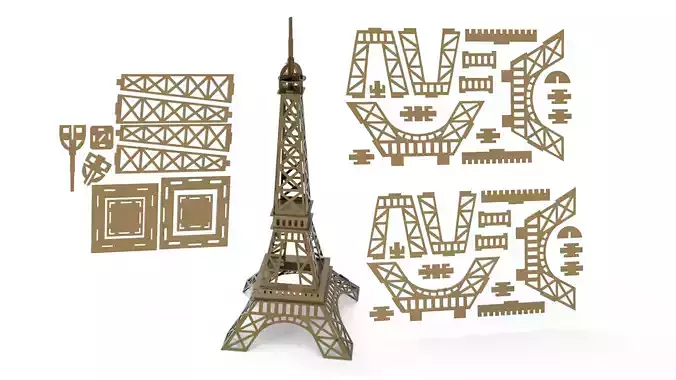 Eiffel tower 3D Model 3D print model