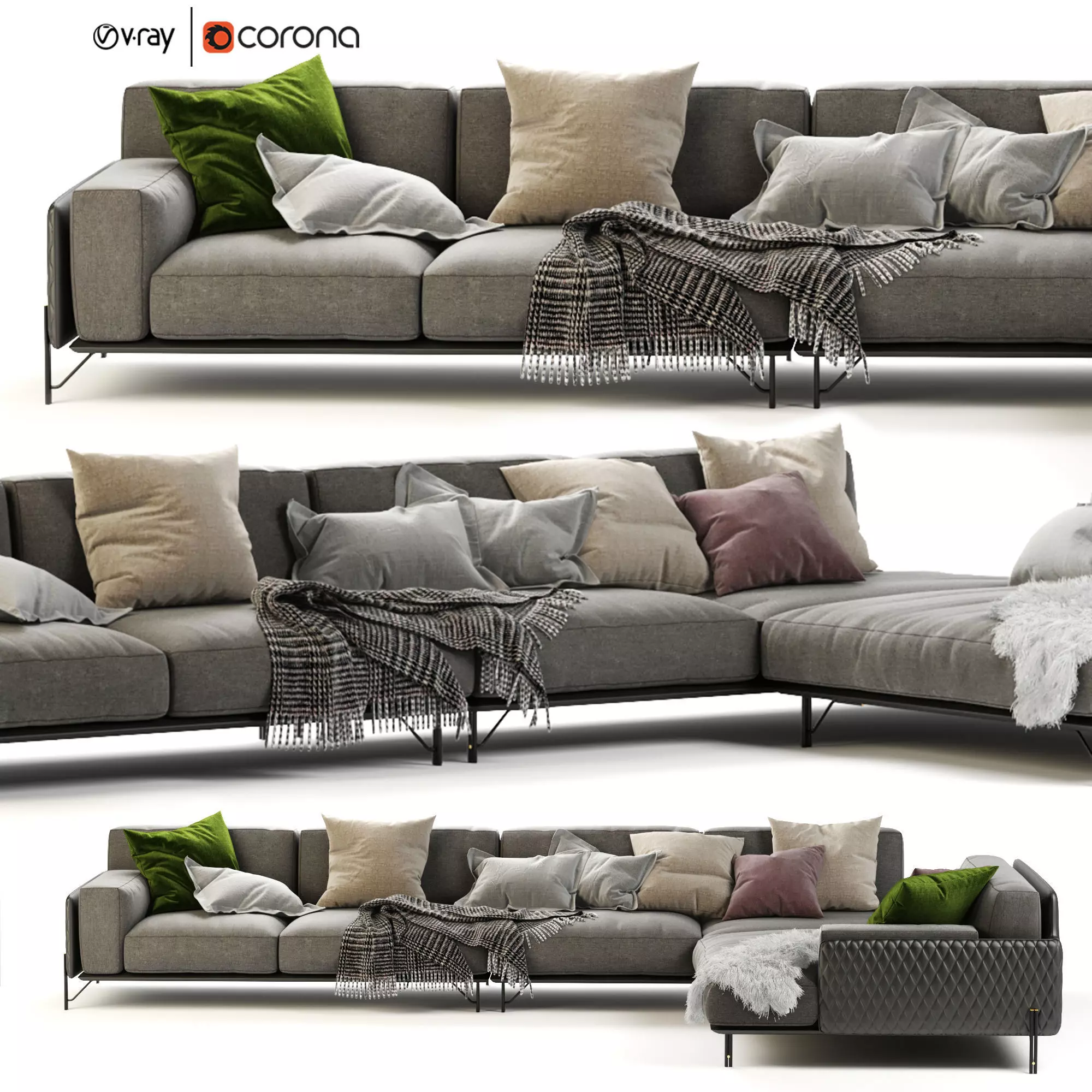 Kris Modular Sofa by DITRE ITALIA 3D model