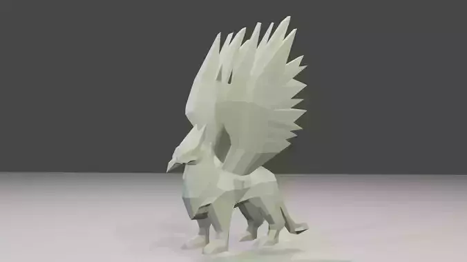 griffon eagle Low-poly 3D model