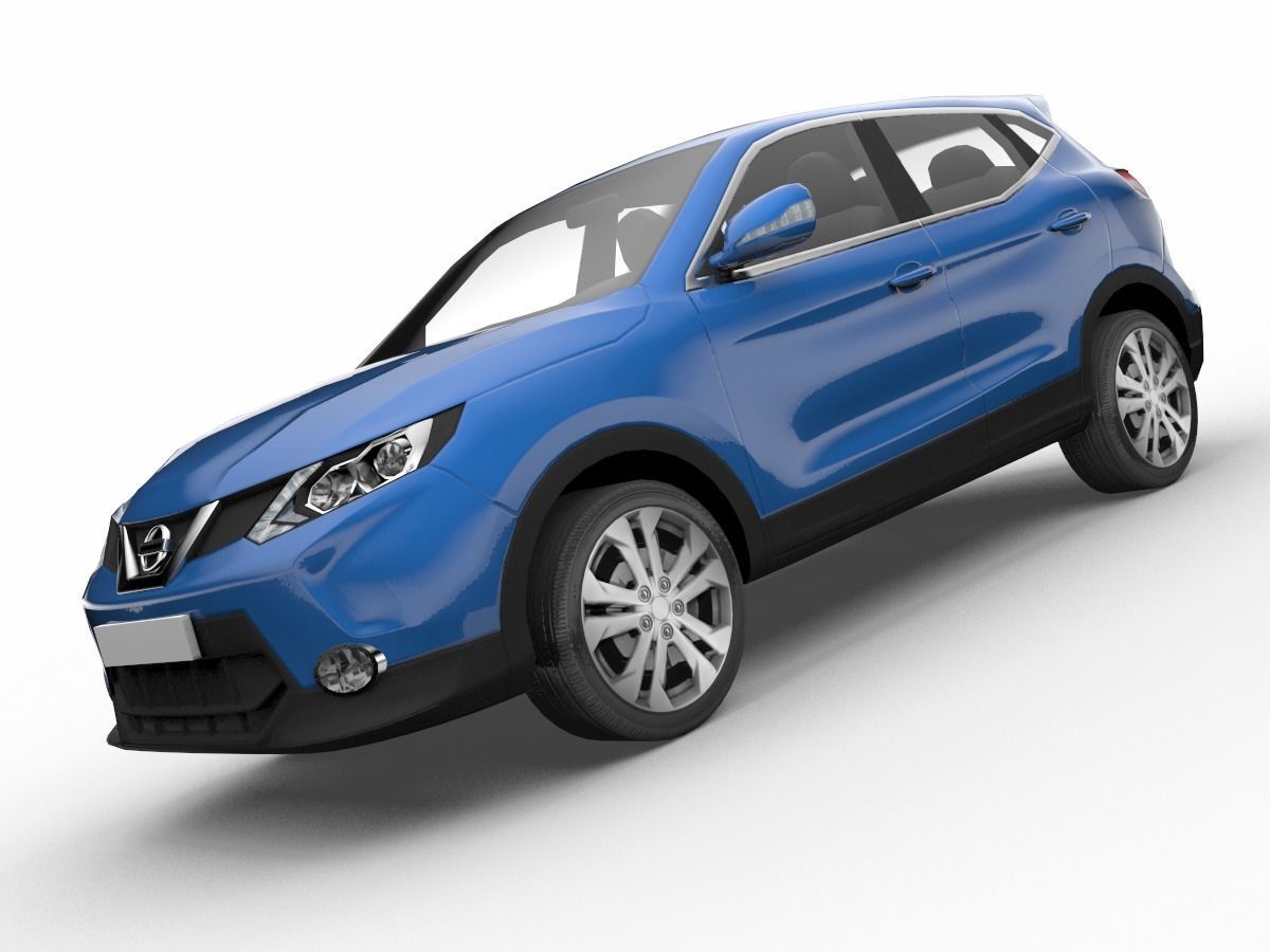 Nissan Qashqai SUV Low-poly 3D model Low-poly 3D model_5