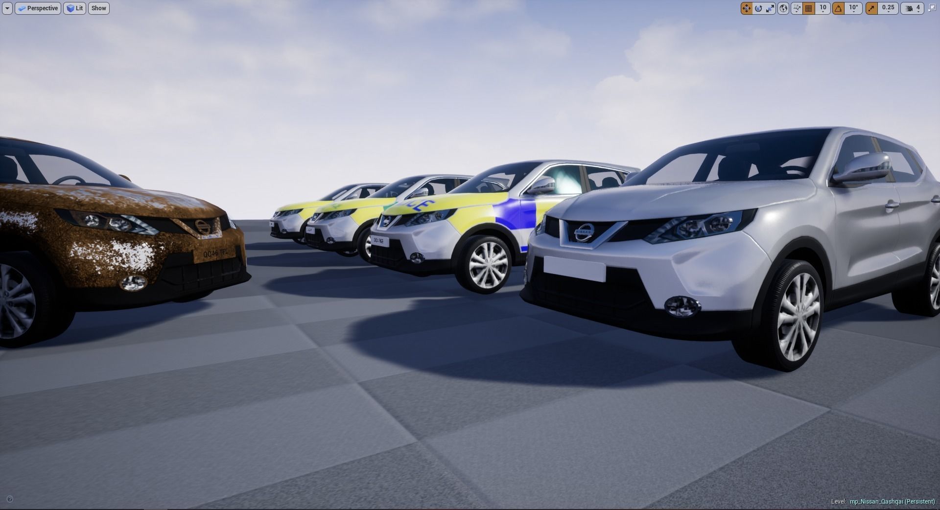 Nissan Qashqai SUV Low-poly 3D model Low-poly 3D model_6