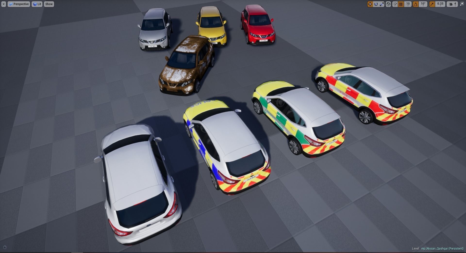 Nissan Qashqai SUV Low-poly 3D model Low-poly 3D model_10