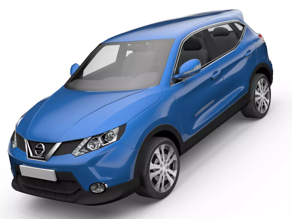 Nissan Qashqai SUV Low-poly 3D model Low-poly 3D model_0