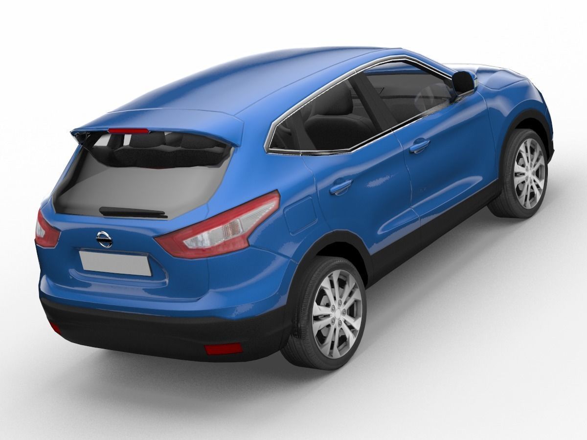 Nissan Qashqai SUV Low-poly 3D model Low-poly 3D model_3