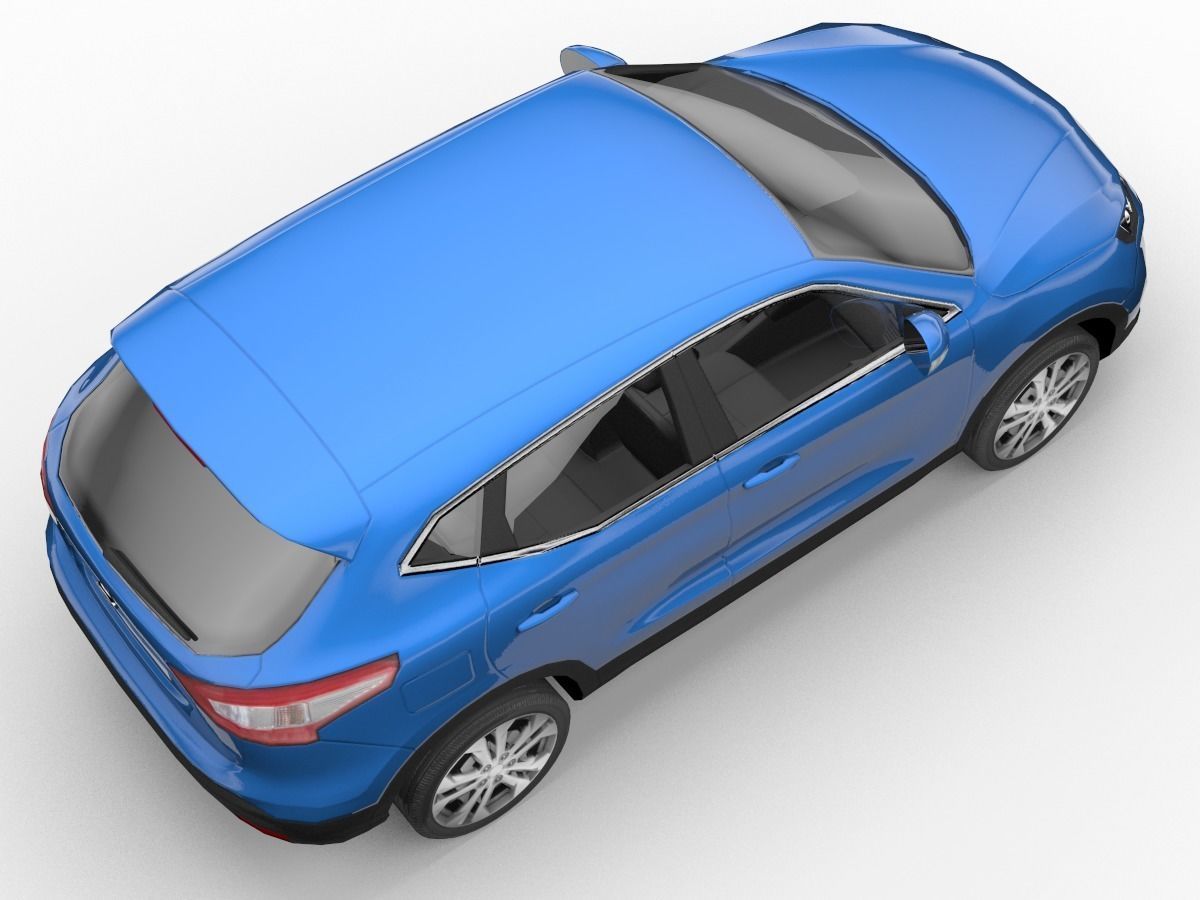 Nissan Qashqai SUV Low-poly 3D model Low-poly 3D model_11