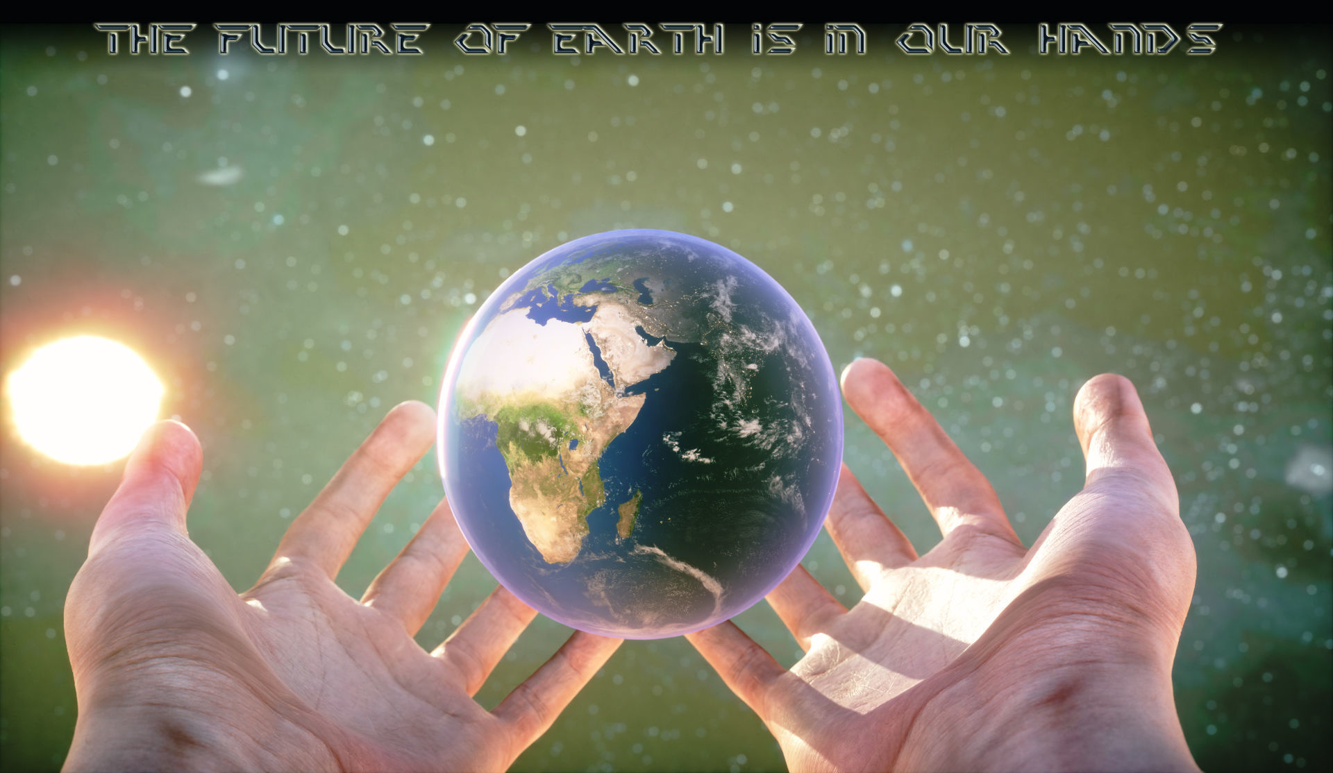 The Future of Earth is in our hands Low-poly 3D model_1