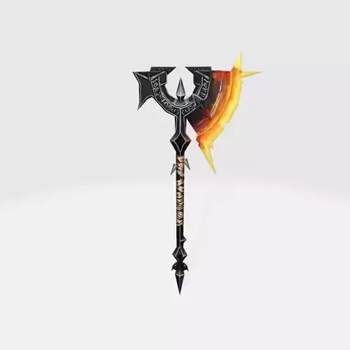 Molten Axe Free low-poly 3D model