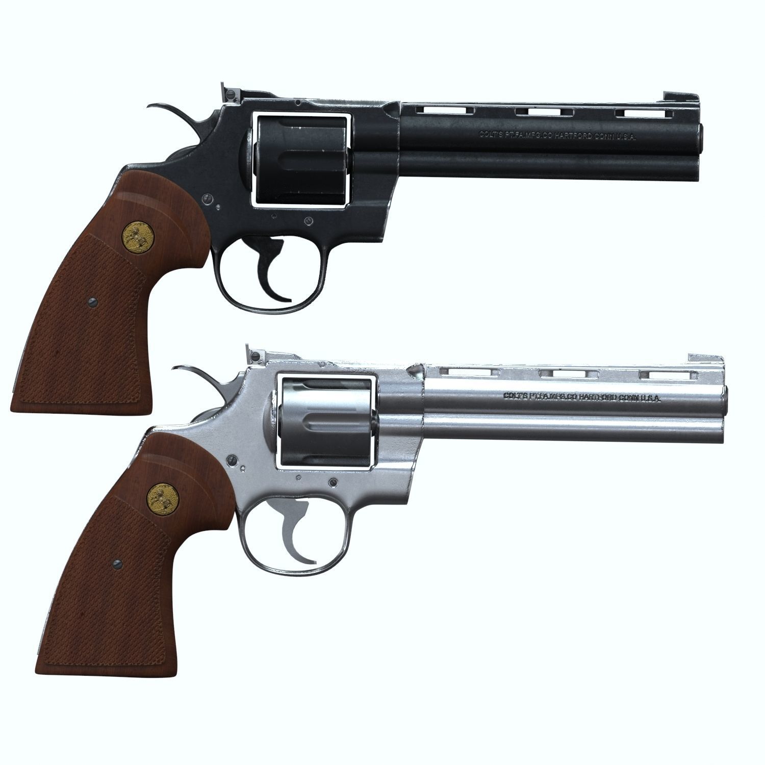 Colt Python 357 3D model_0