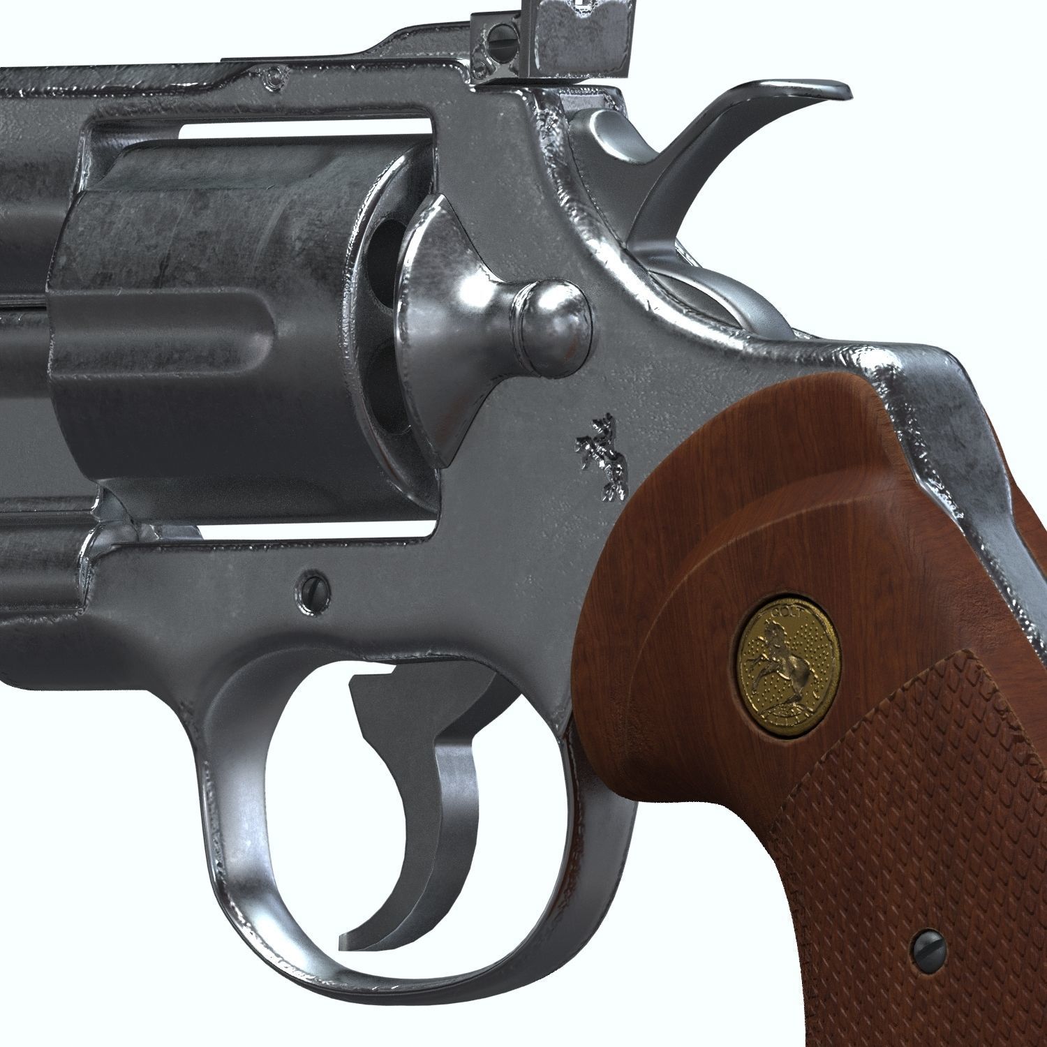 Colt Python 357 3D model_2