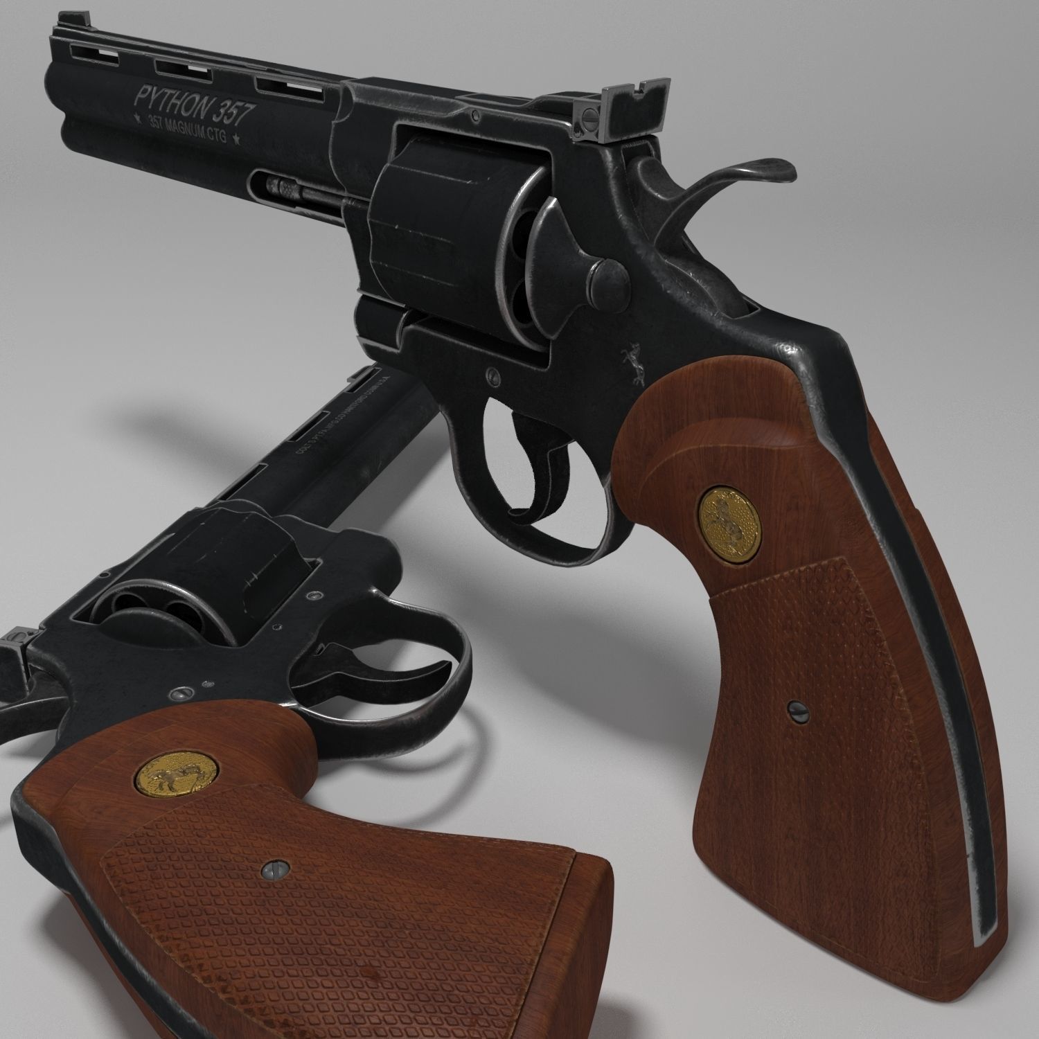 Colt Python 357 3D model_4
