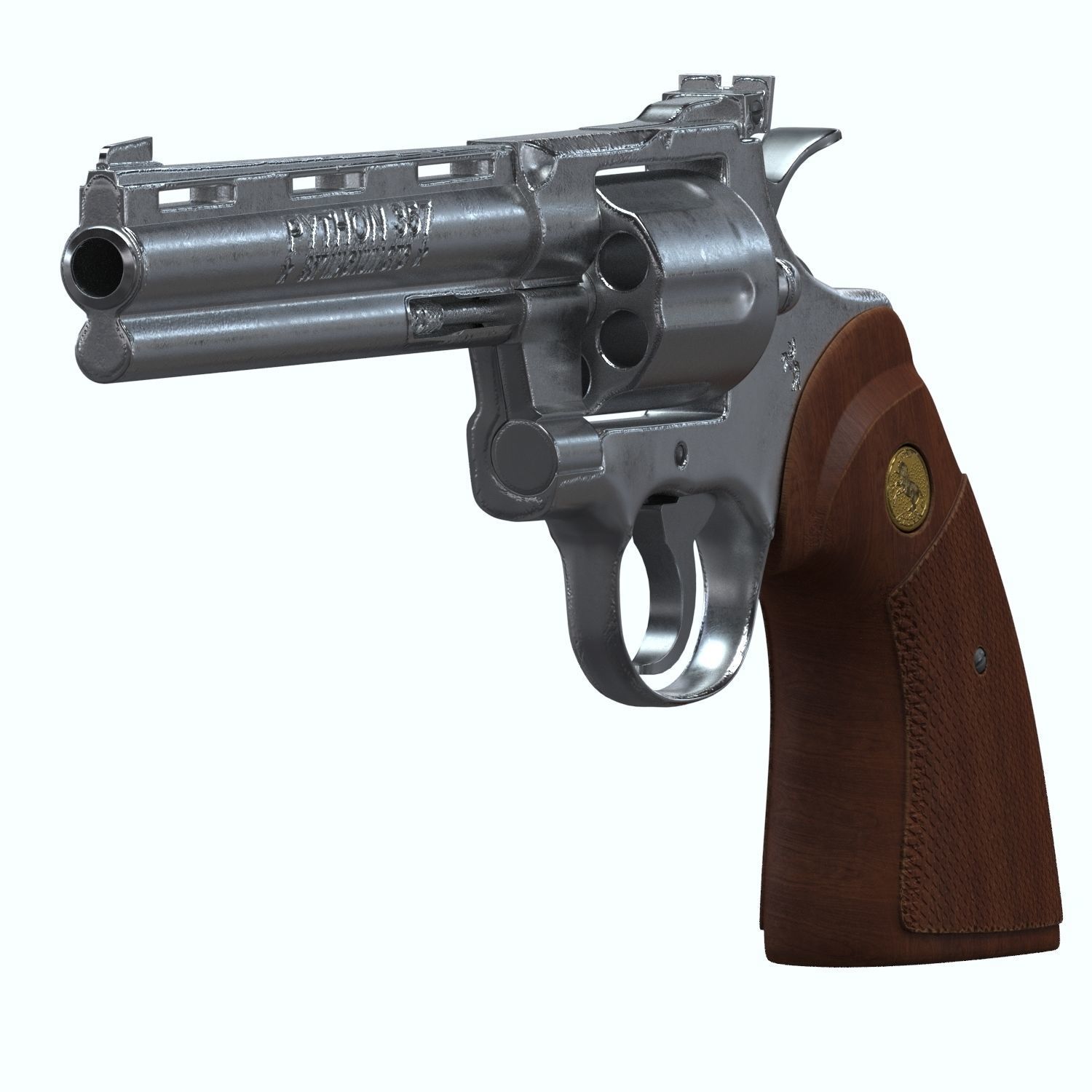 Colt Python 357 3D model_1