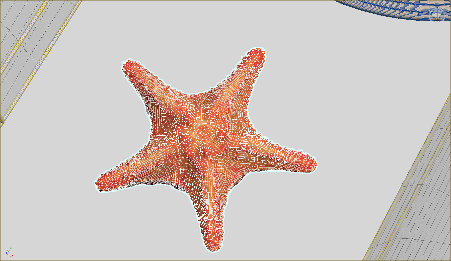 Dedon Set lamp made of woven baskets 3D model_22