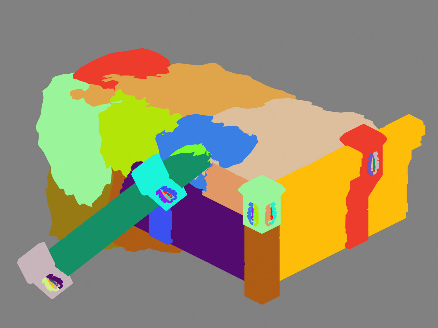 Stone Palace - Cliff Break 02 3D model_2