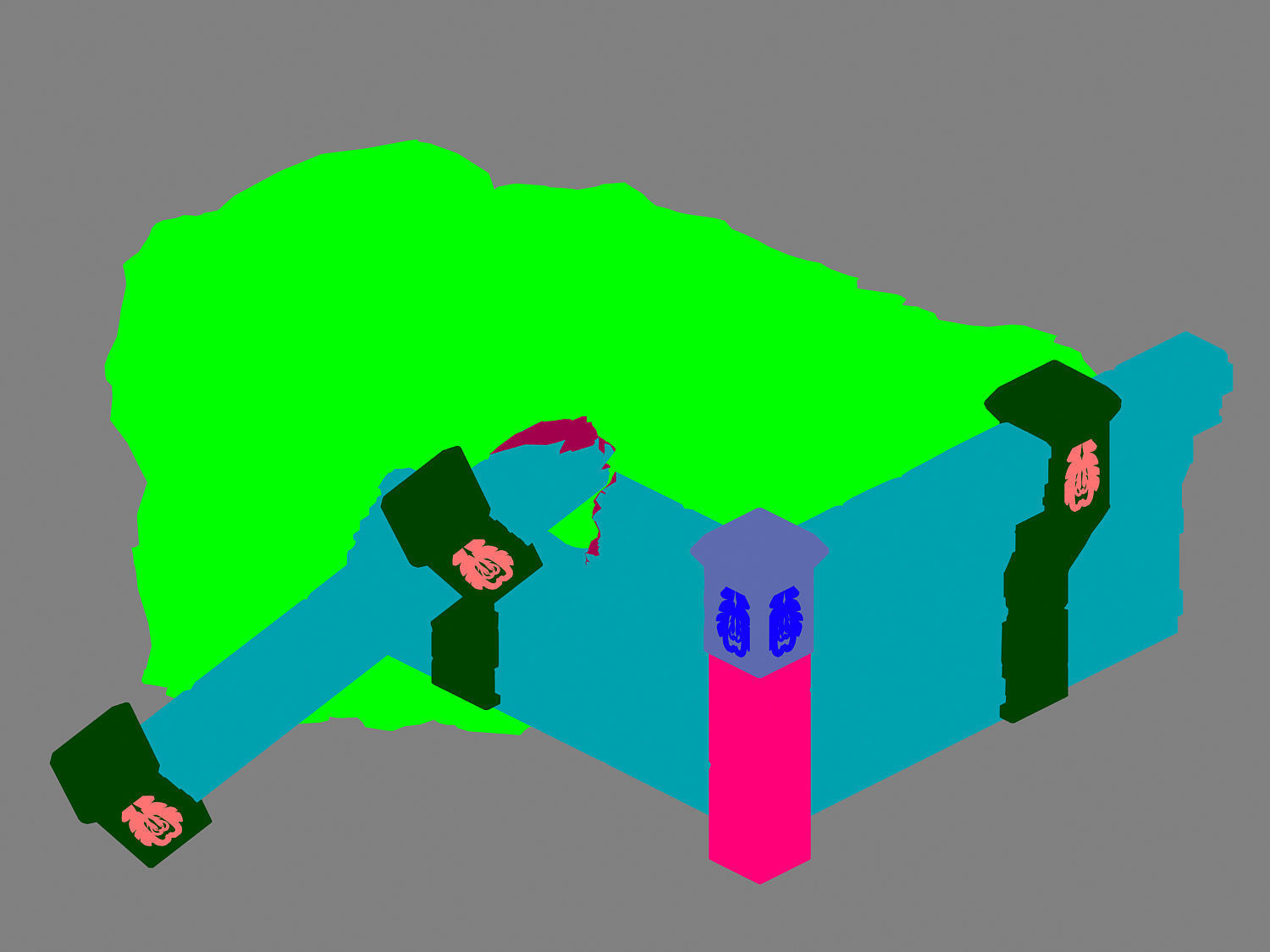 Stone Palace - Cliff Break 02 3D model_3