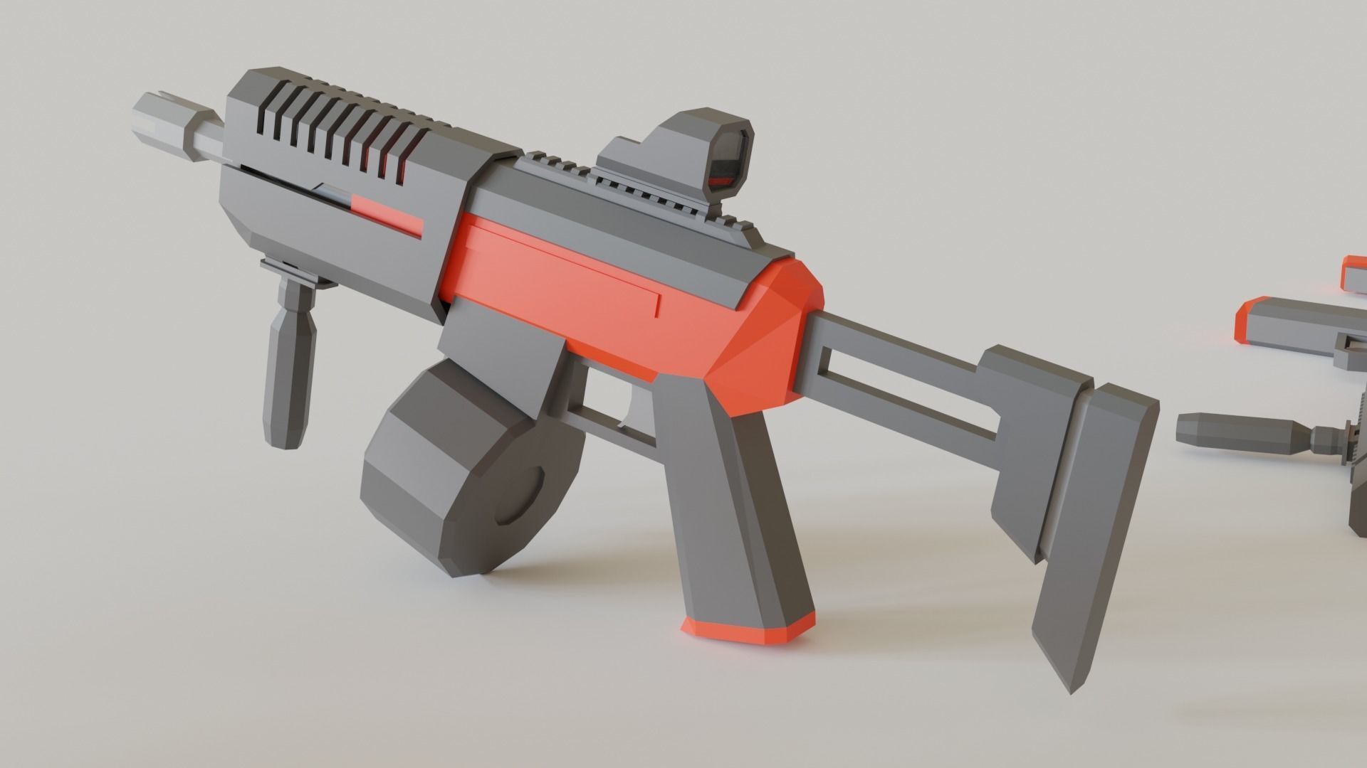 Game ready Guns asset pack Low-poly 3D model_5