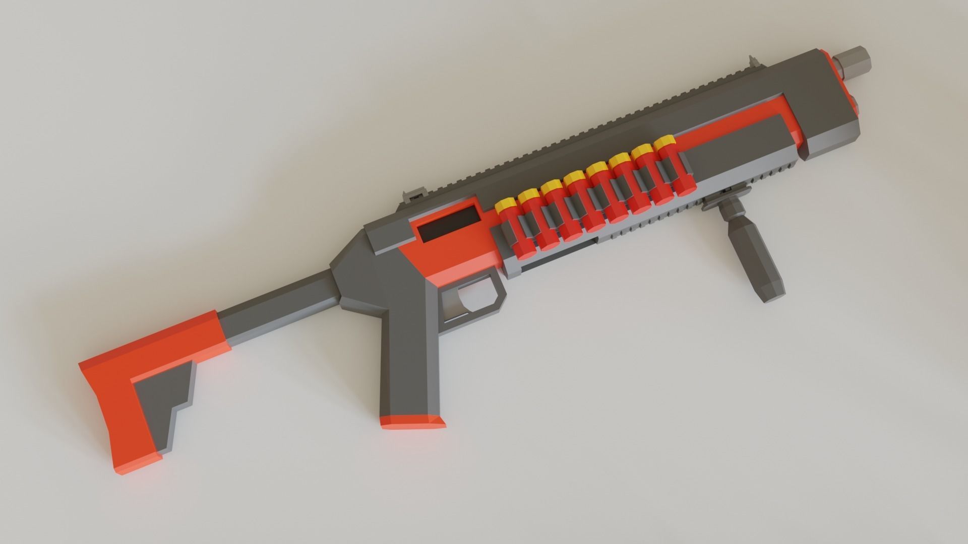 Game ready Guns asset pack Low-poly 3D model_12