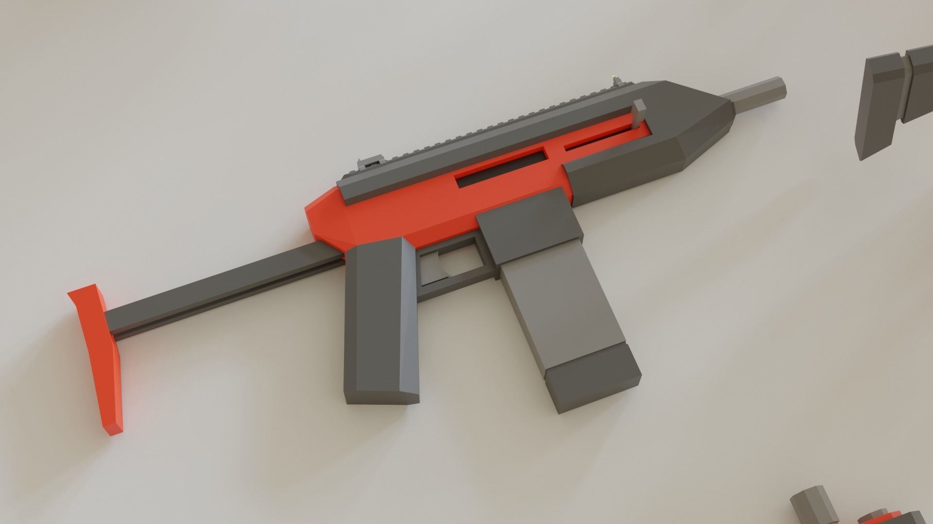 Game ready Guns asset pack Low-poly 3D model_10