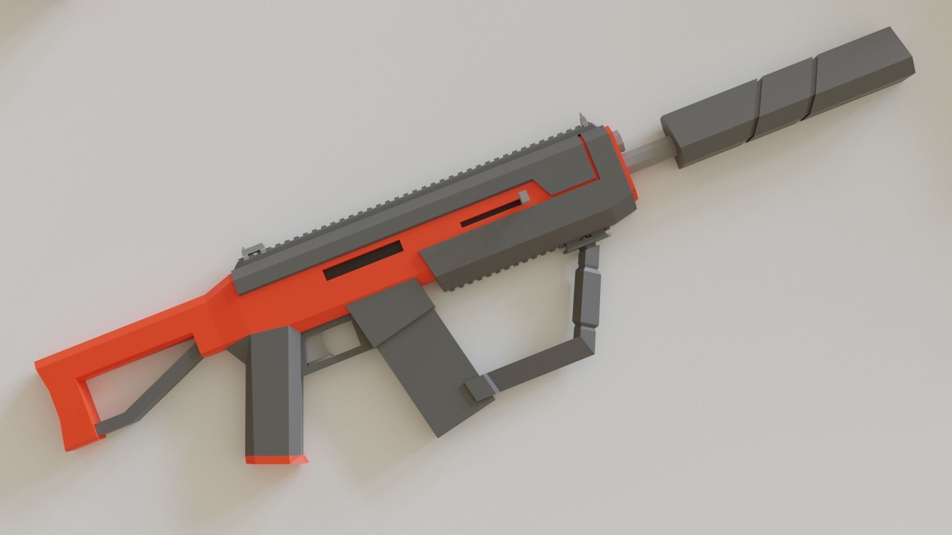 Game ready Guns asset pack Low-poly 3D model_11