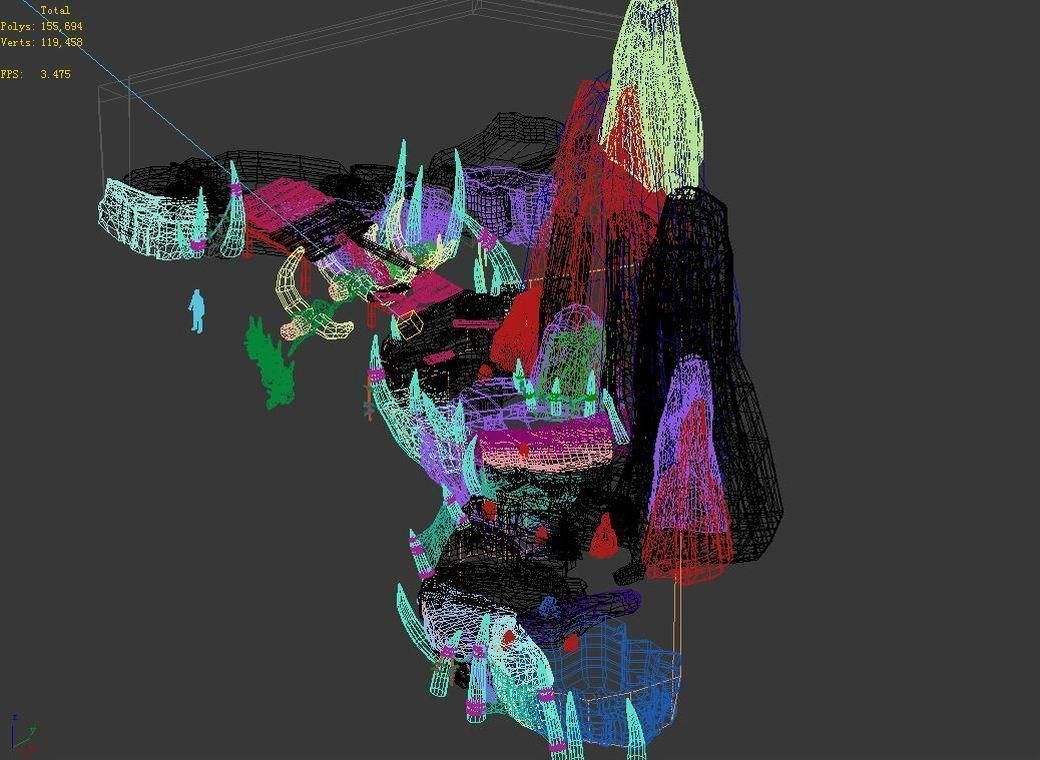 Stone Mengmengling - Handan Bridge 02 3D model_5
