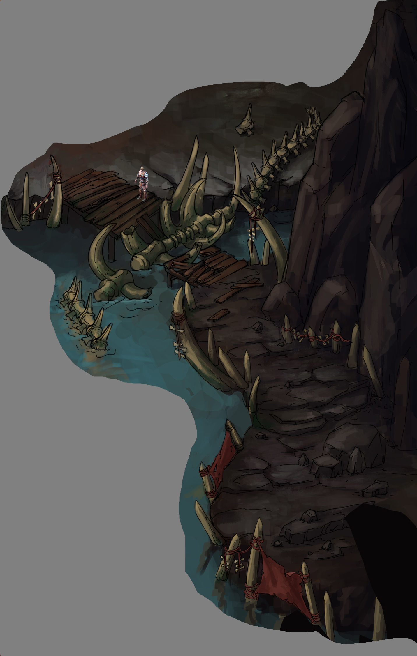 Stone Mengmengling - Handan Bridge 02 3D model_6