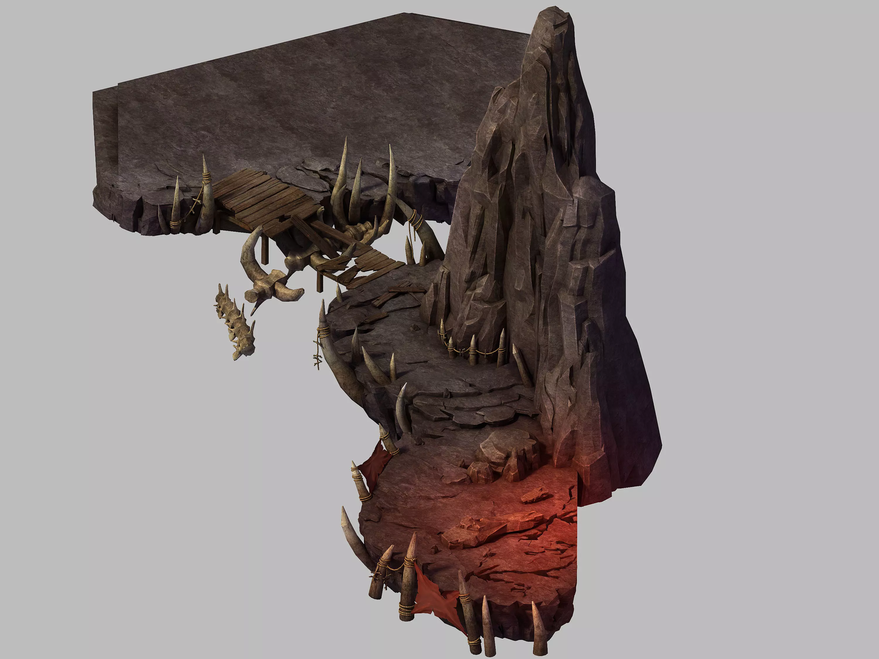 Stone Mengmengling - Handan Bridge 02 3D model_0