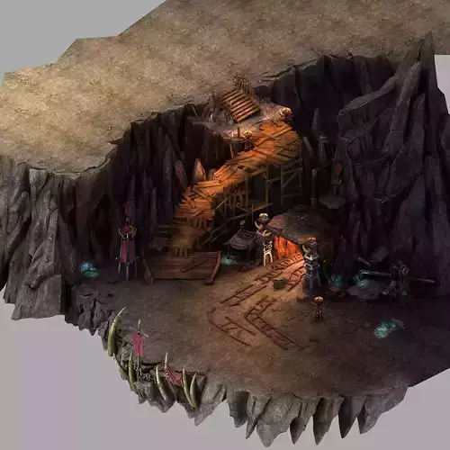 Stone Mengmengling - Mine hole entrance 01