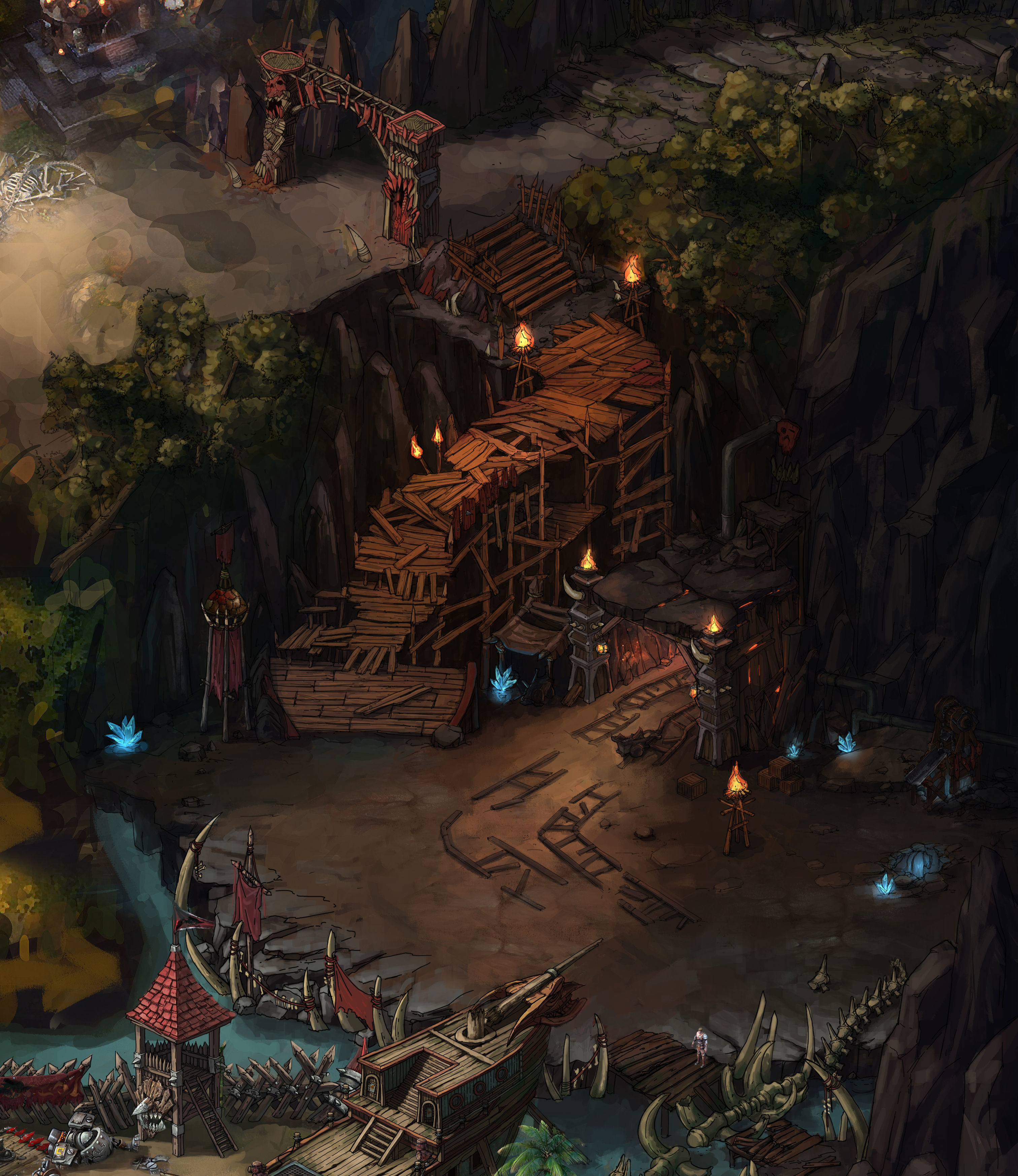 Stone Mengmengling - Mine hole entrance 01 3D model_6