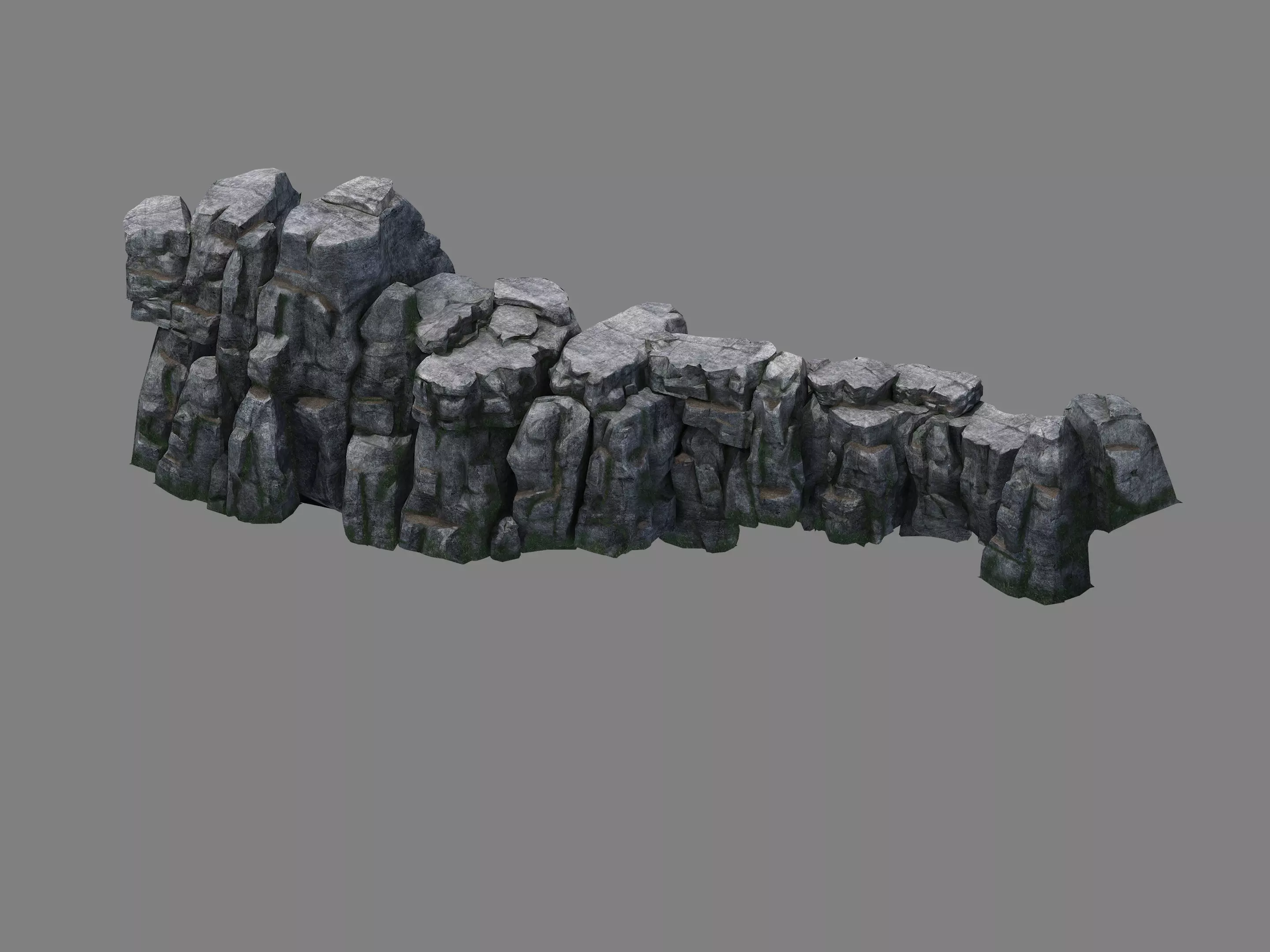 Stone Kazlog shallow bay - coast stones 01 3D model_0