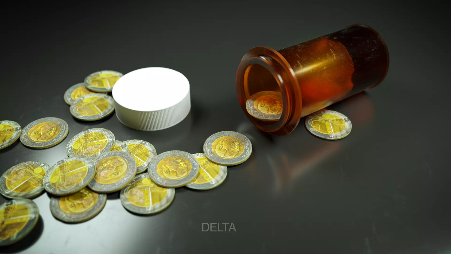 money pills Free low-poly 3D model
