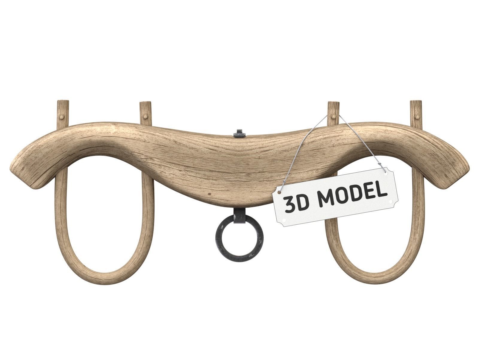 Old Yoke 3D model_2