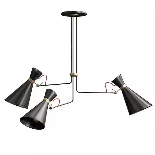 Simone three pendant lights hanging from ceiling