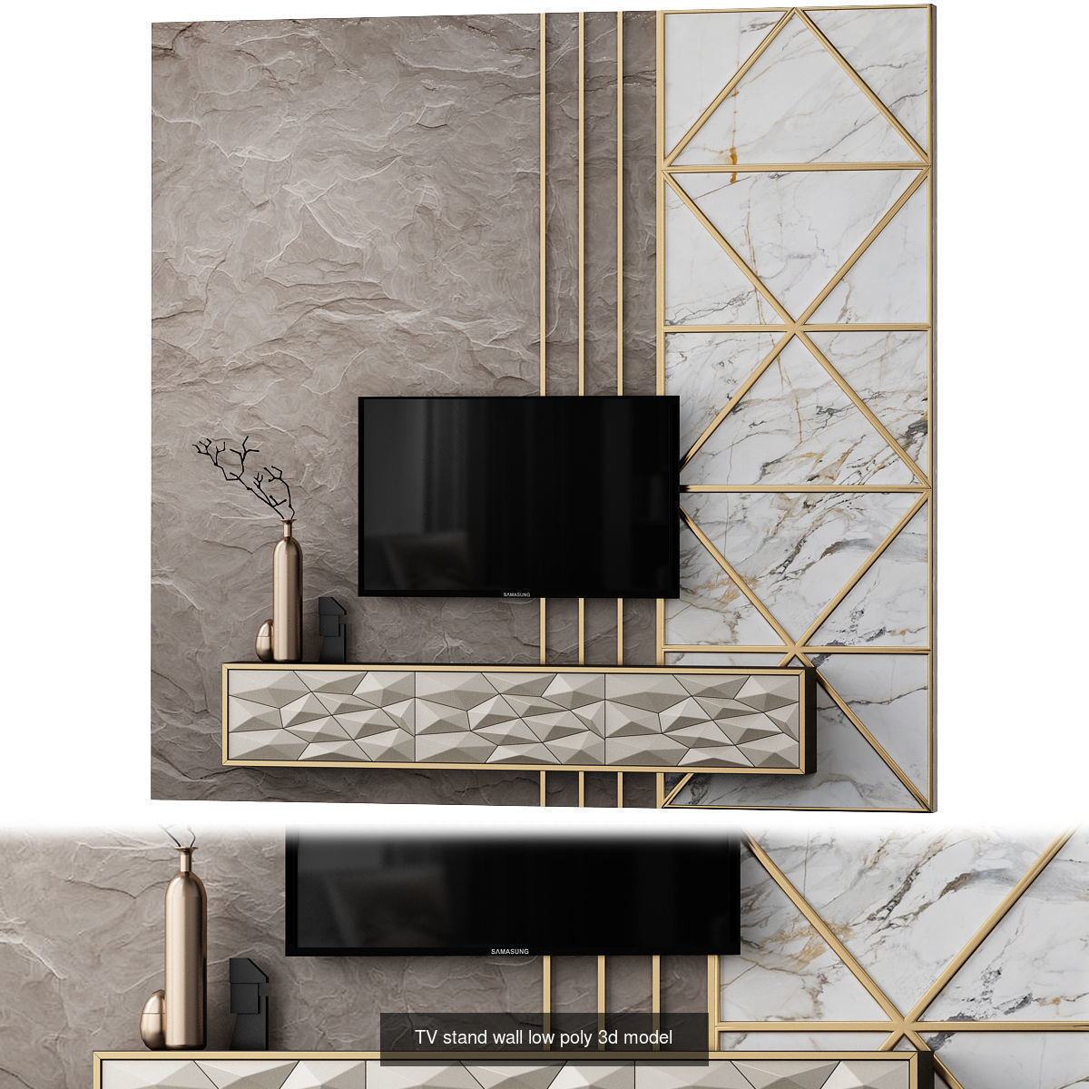 Wall TV 3d models collection _3
