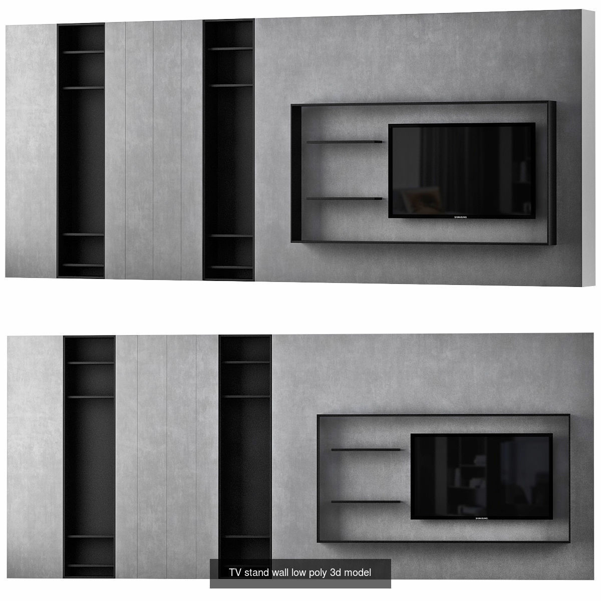 Wall TV 3d models collection _5