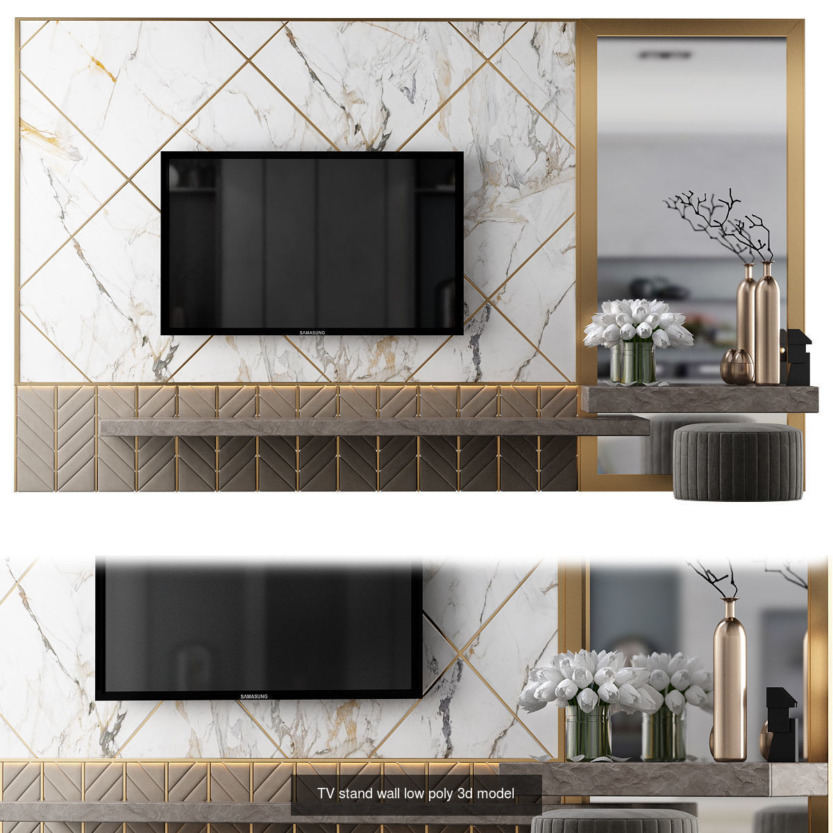 Wall TV 3d models collection _6