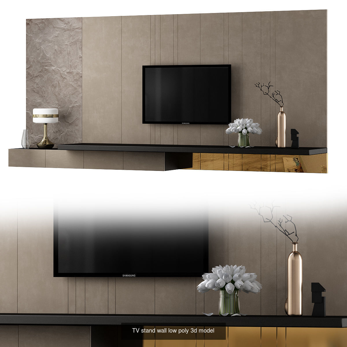 Wall TV 3d models collection _9