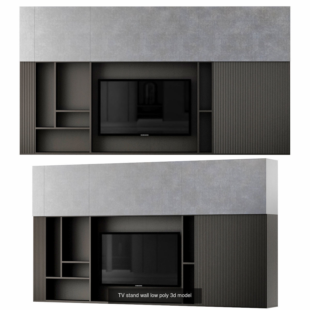 Wall TV 3d models collection _8