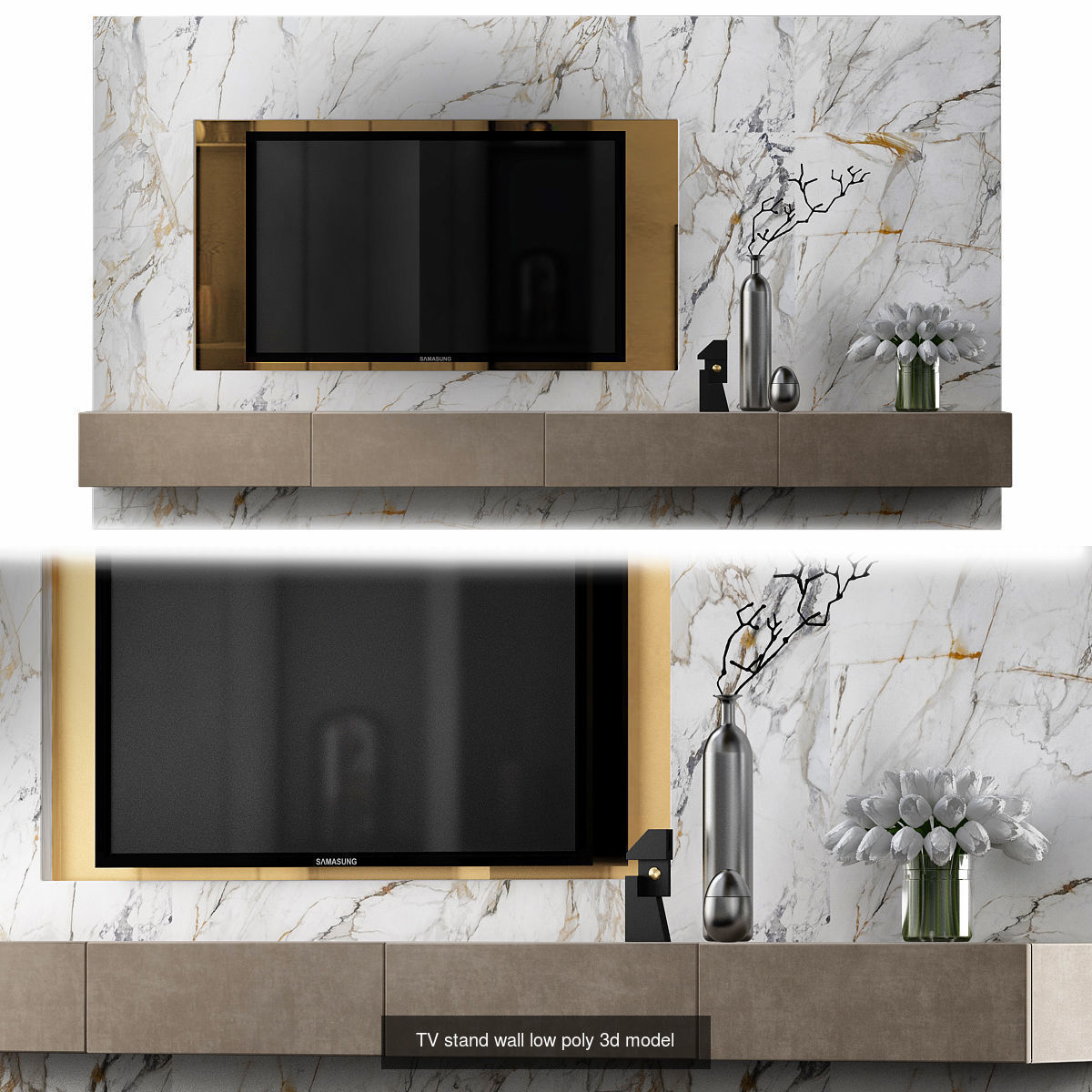 Wall TV 3d models collection _7