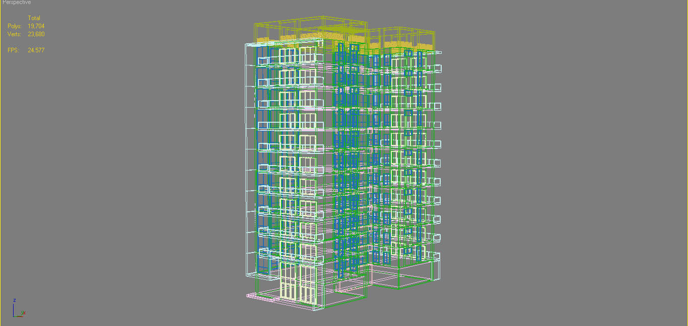 Apartment Building 13 3D model_10