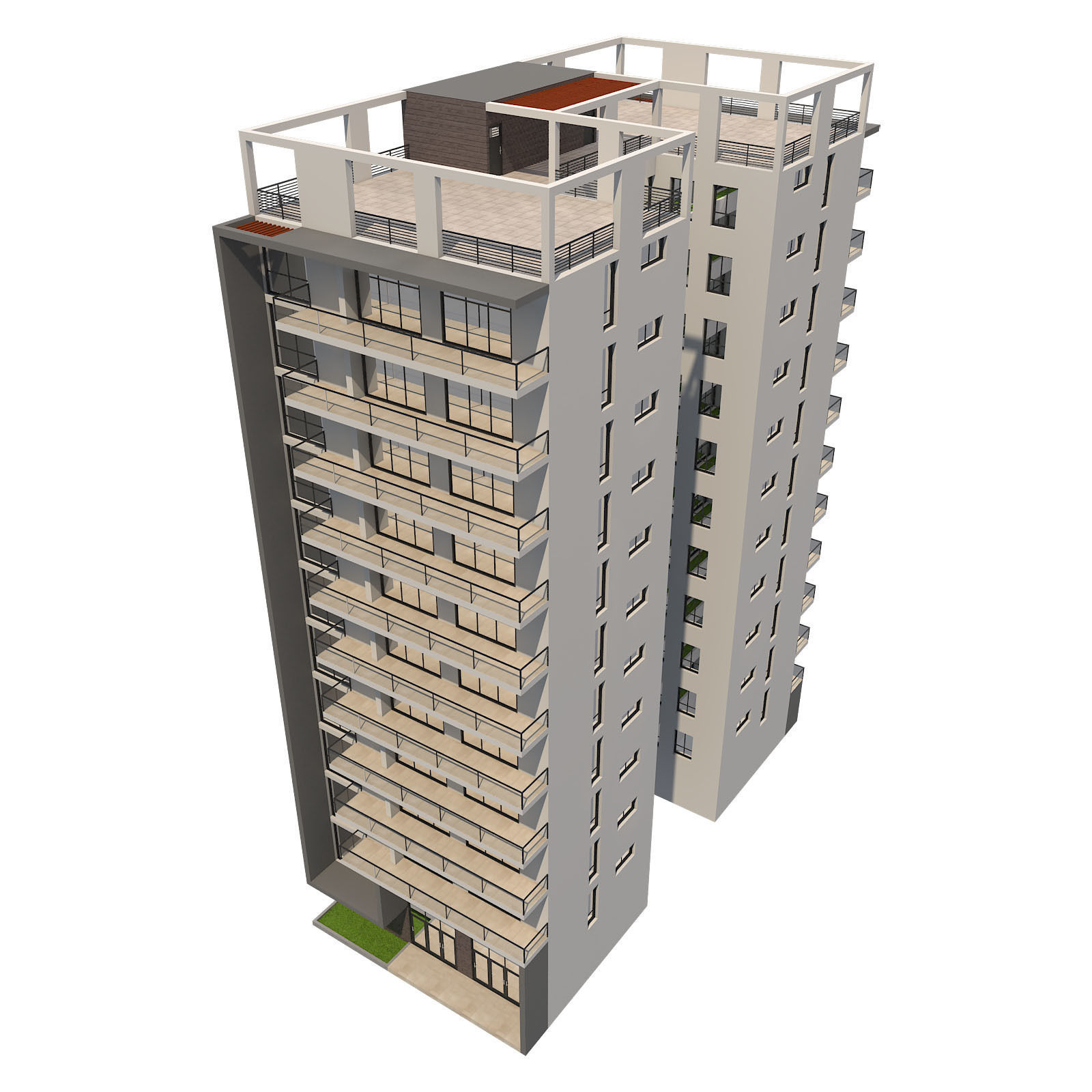 Apartment Building 13 3D model_17