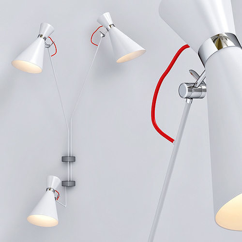Simone three lamps 3D model