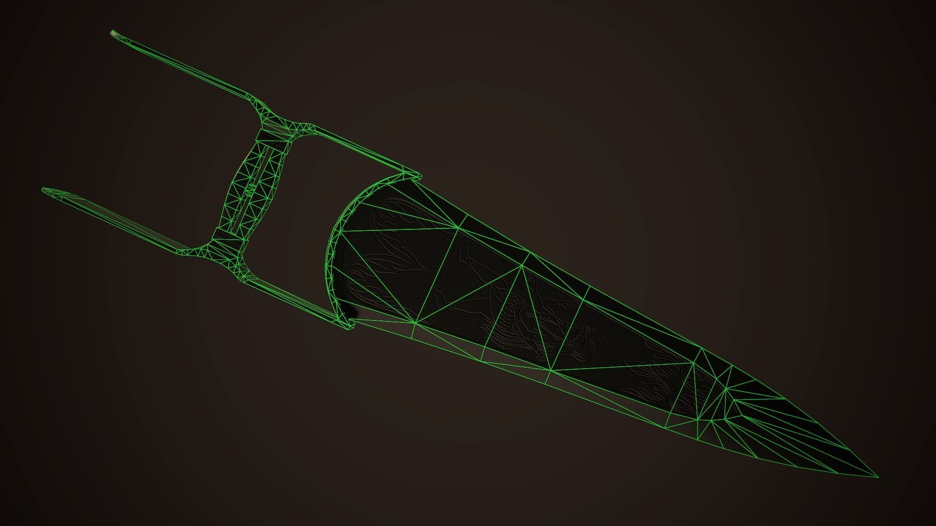 Assassin Blade 01 Low-poly 3D model_10